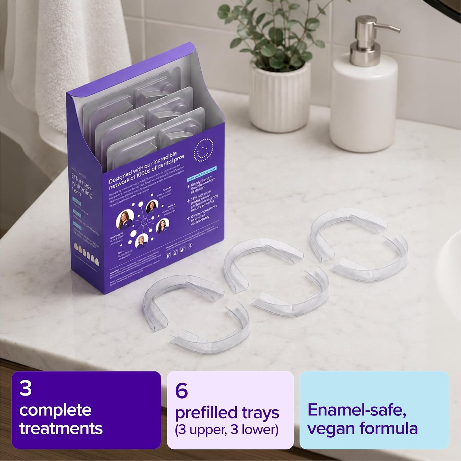 image:imageBURST Prefilled Teeth Whitening Trays 6 Trays3 Treatments Gel Trays