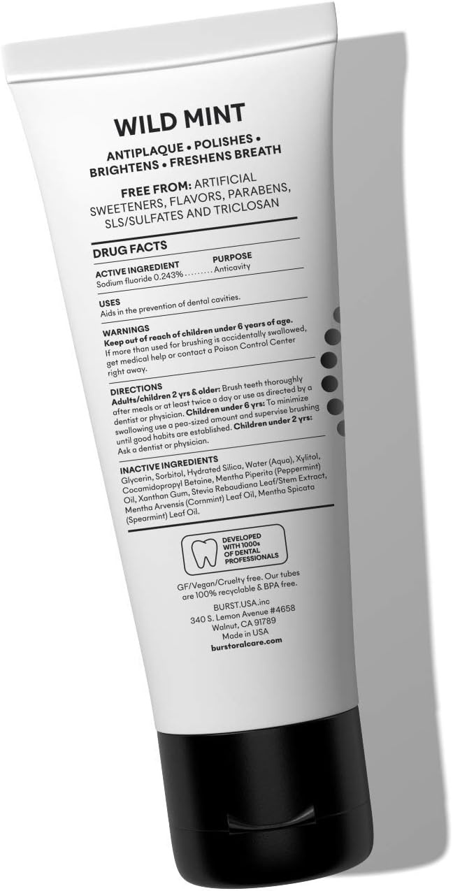 image:imageBURST Whitening Toothpaste 47oz2 Pack Wild Mint for Sensitive TeethWild Mint 2 Pack