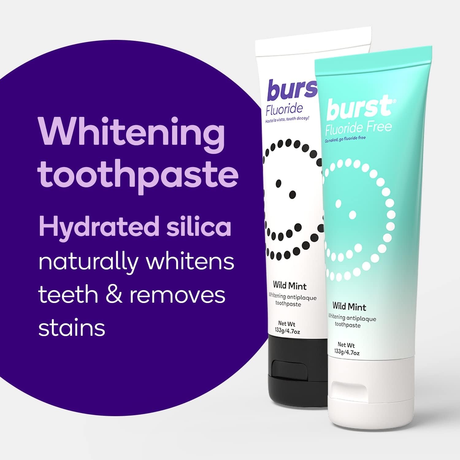image:imageBURST Whitening Toothpaste 47oz2 Pack Wild Mint for Sensitive TeethWild Mint 2 Pack