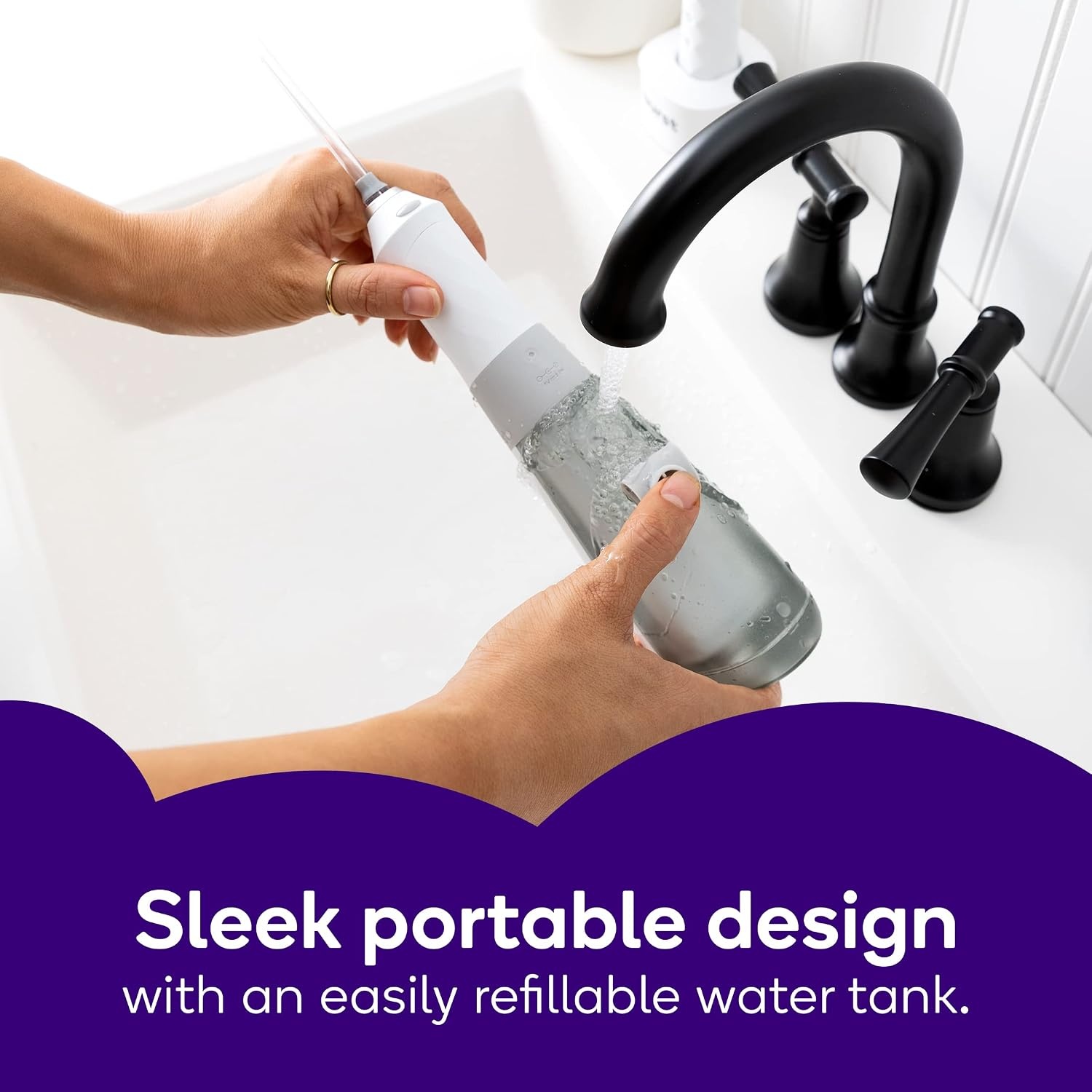 image:imageBurst Electric Water Flosser for Teeth Cleaning 3 ModesBlackWhite