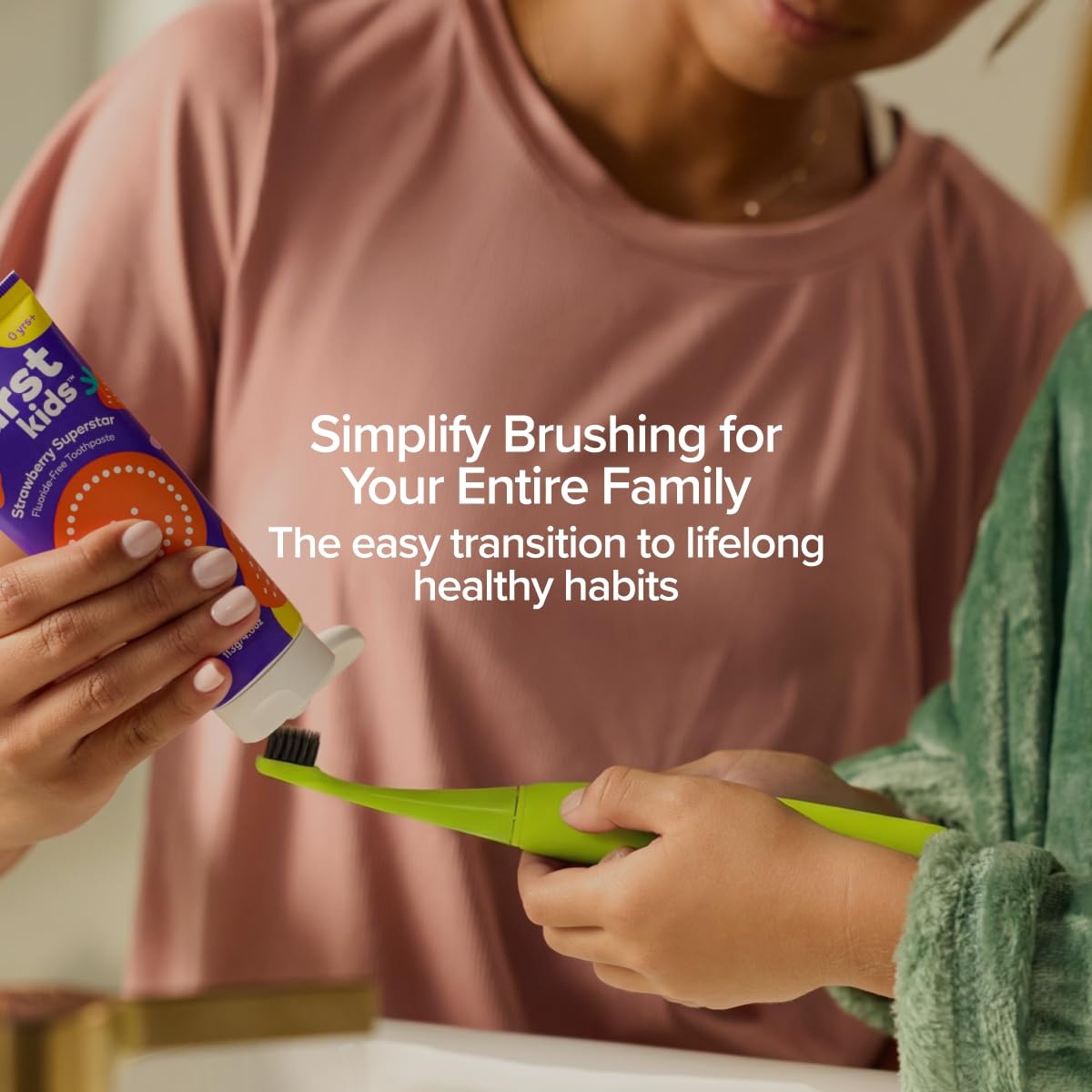 image:imageBurst Kids amp Toddlers Electric Toothbrush Purple Soft BristlesGreen