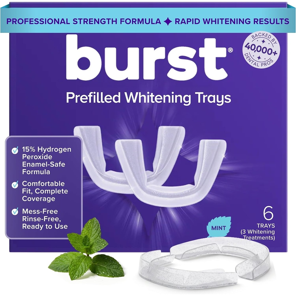 image:imageBURST Prefilled Teeth Whitening Trays 6 Trays3 Treatments  Gel Trays
