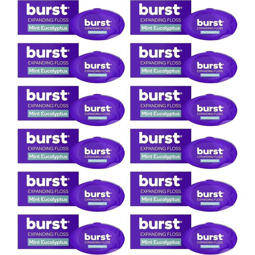 image:imageBURST Travel Expanding Dental Floss 12 Pack 55 Yards Each