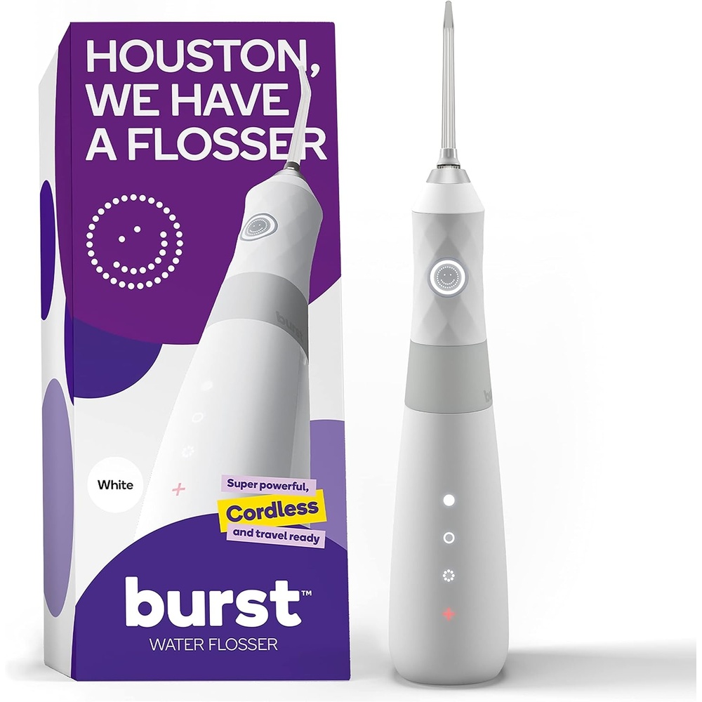 image:imageBurst Electric Water Flosser for Teeth Cleaning 3 ModesBlackWhite