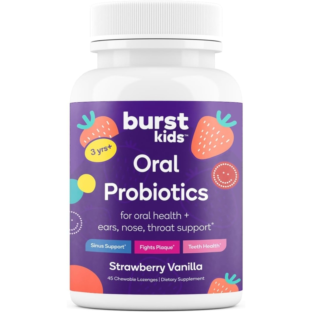 image:imageBurst Kids Probiotics Strawberry Vanilla45 Chewable Lozenges