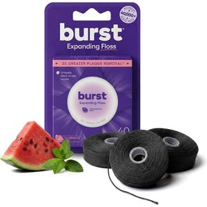 BURST Expanding Dental Floss Kit (Mint Eucalyptus/120 Yards)(Watermelon Mint)