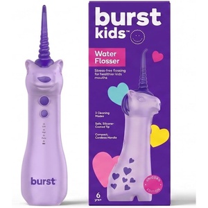 BURST Kids Water Flosser (Dinosaur) | Cordless & Rechargeable Water Flosser(Unicorn)