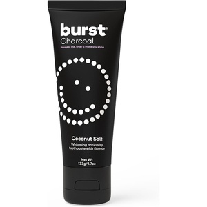 BURST Whitening Toothpaste (4.7oz/2 Pack) | Wild Mint for Sensitive Teeth(Charcoal: Coconut Salt)