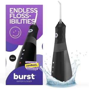 Burst Electric Water Flosser for Teeth Cleaning (3 Modes/Black)(Black)